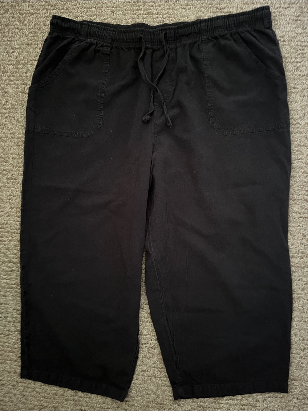 Women’s Black Drawstring Casual Pants